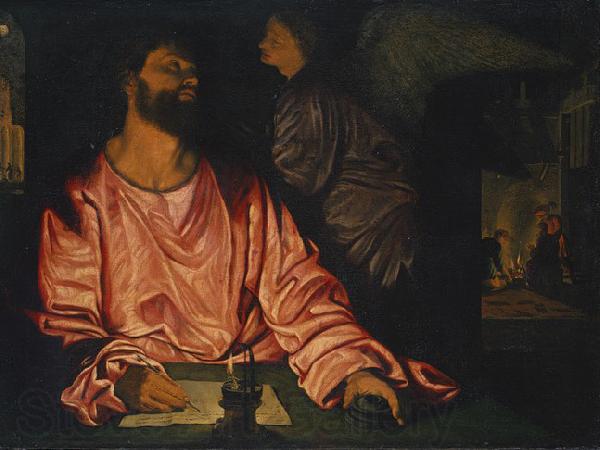 Giovanni Gerolamo Savoldo Saint Matthew and the Angel Germany oil painting art